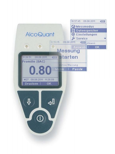 Breathalyzer Envitec AlcoQuant 6020 incl. mobile wireless printer E-Print  202-Healthcare